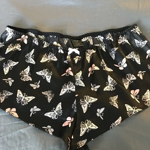 2-Piece Shortie Pajama Set, Pink/Black, Apt. 9 size M - Picture 5 of 9